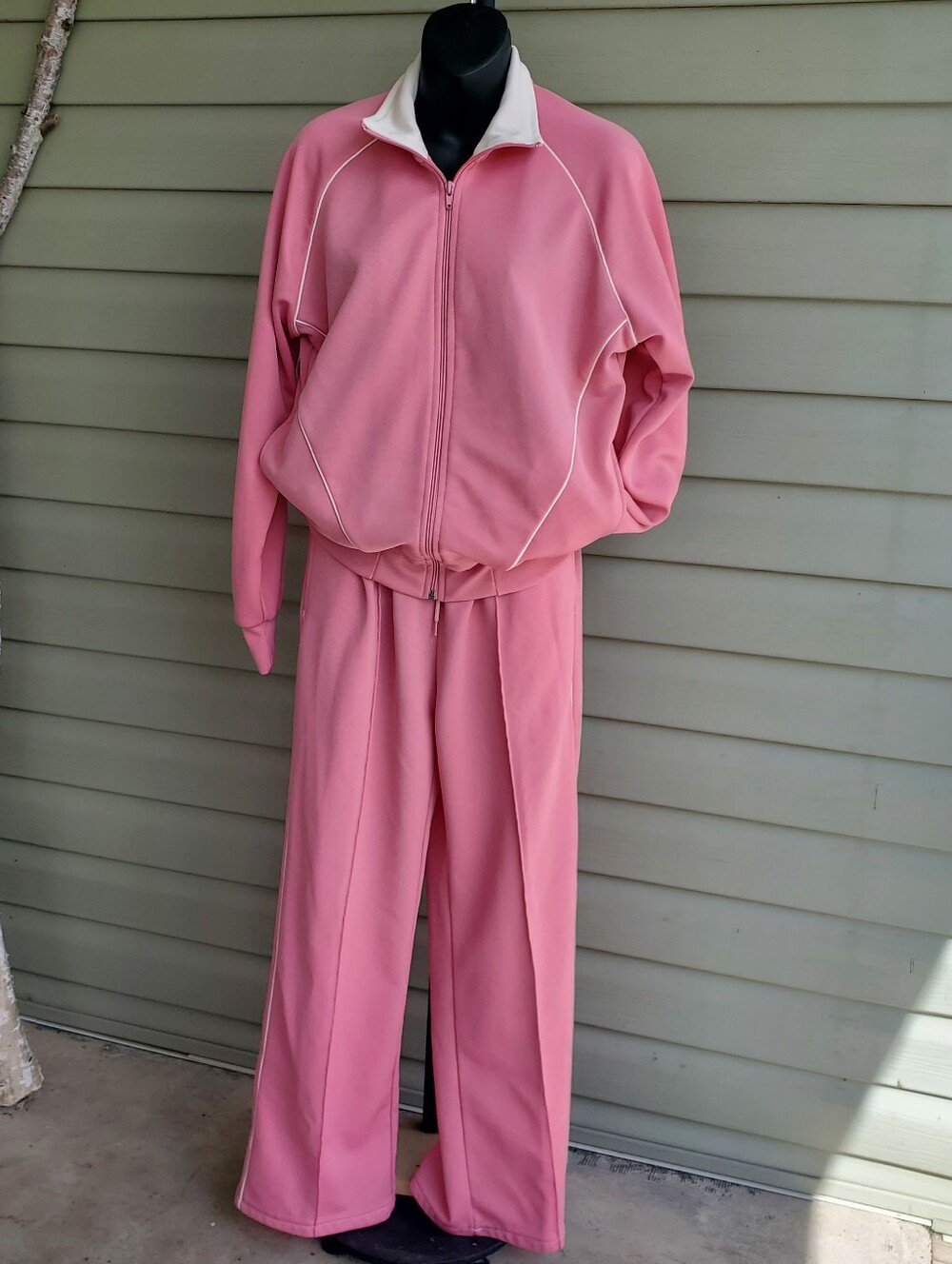 80s Vintage Pink Track Suit